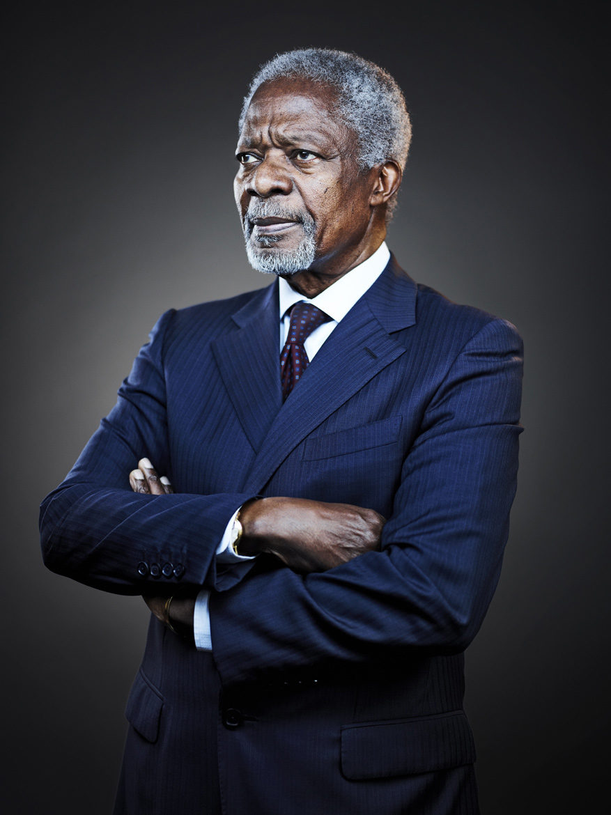 Kofi Annan Photoshoot By Robert Wilson